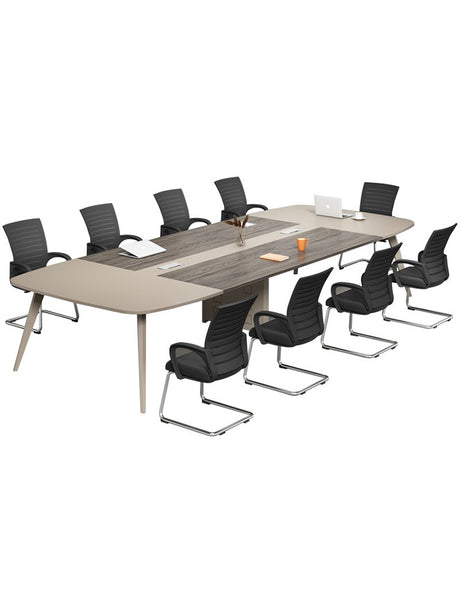 MUTINI Oliver Simple Modern Curved Conference Table Set from MUTINI