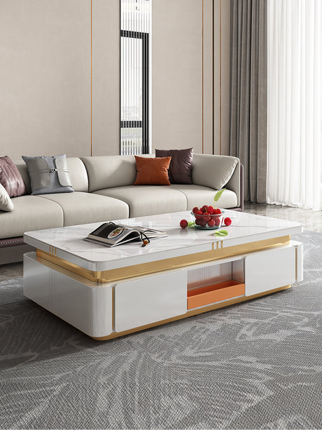 QUANMU Elowen Sleek Modern Coffee Table from QUANMU