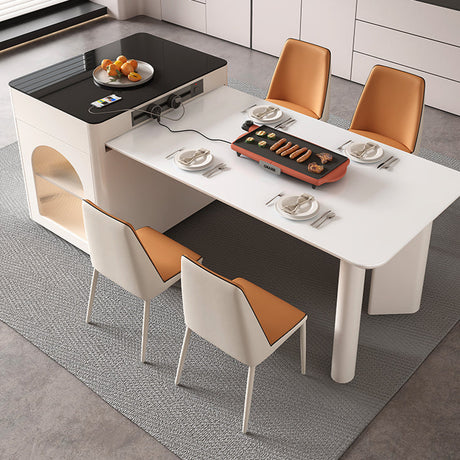 QUANMU Santiago Expandable Luxe Dining Table Set from QUANMU