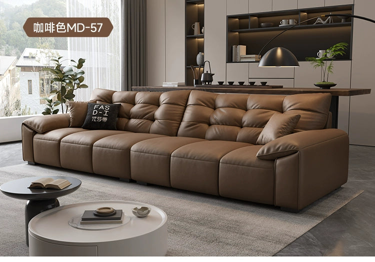 FASATI Leonardo Elegant Minimalist Leather Sofa from FASATI