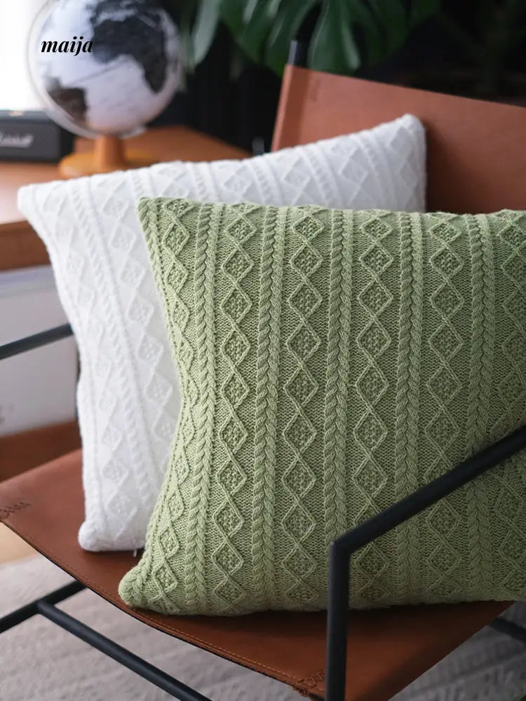 Rib Knit Throw & Cushion from maija