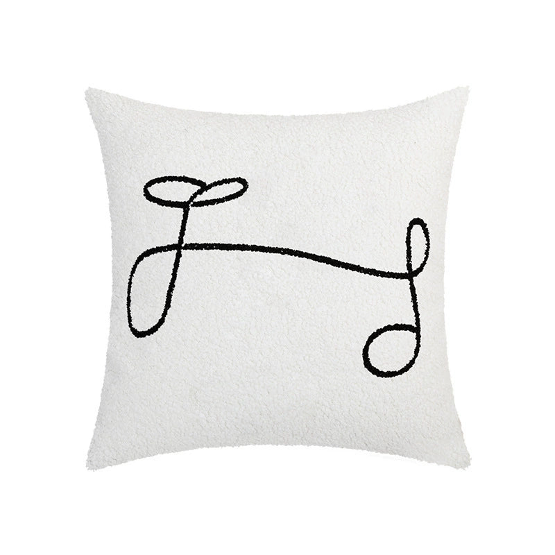 YOULI Oliver Artistic Cream Pillow Sleeve - Nordic Style Sofa Cushion from YOULI