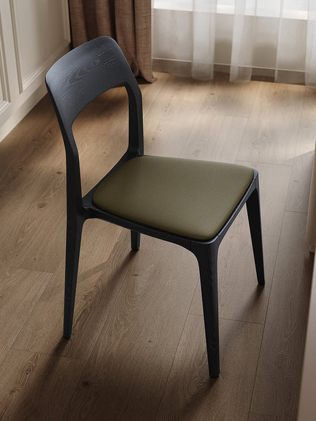 QUANMU Isadora Elegant Black Walnut Dining Chair from QUANMU