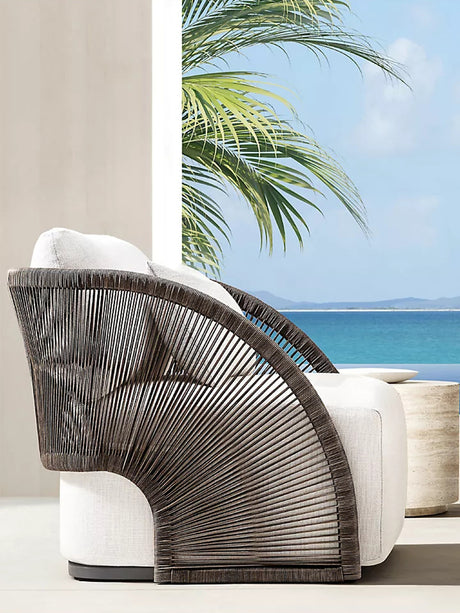 RATTAN SPACE Isolde Urban Waterproof Highchair with Sun Protection from RATTAN SPACE