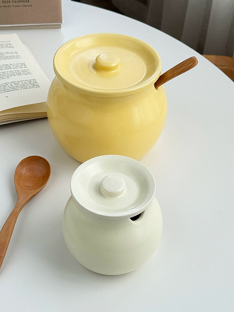 YASUKI Jasper Elegant Matte Ceramic Seasoning Tank from YASUKI