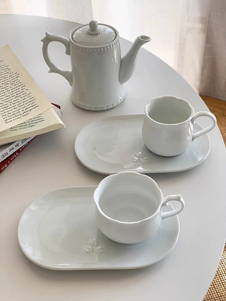 YASUKI Elowen Elegant Retro Ceramic Teapot Set from YASUKI