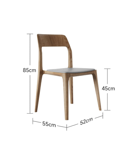 QUANMU Isadora Elegant Black Walnut Dining Chair from QUANMU