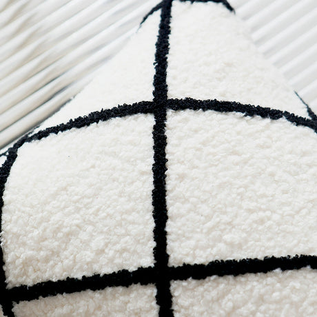 YOULI Sebastian Minimalist Black & White Pillow Cover from YOULI