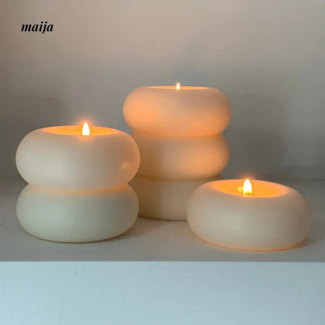 Stacked Ring Candles from maija