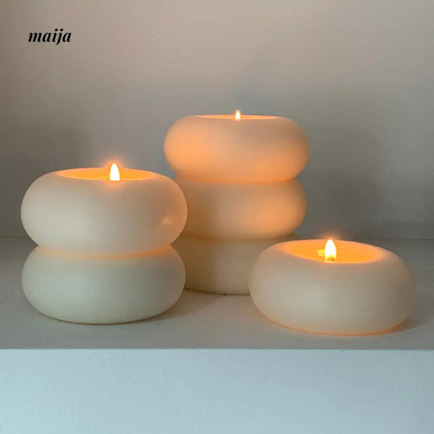 Stacked Ring Candles from maija