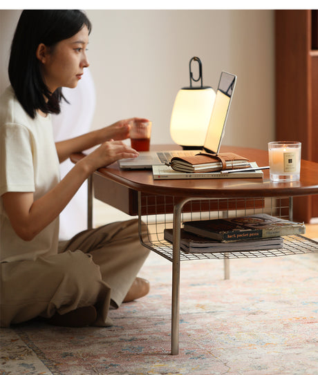 HANKE Kiyoshi Elegant Cherrywood Teatable with Drawers from HANKE