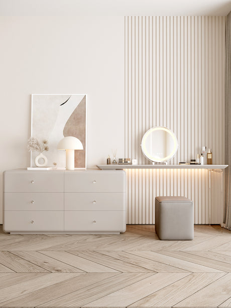 FANGYUAN Santiago Modern Cream Luxury Dressing Table from FANGYUAN