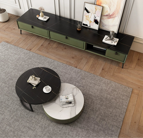 FASATI Oliver Chic Retractable Storage Coffee Table Cabinet from FASATI