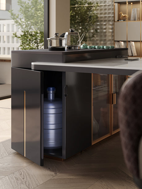 QUANMU Takumi Sleek Integrated Modern Tea Table Desk from QUANMU