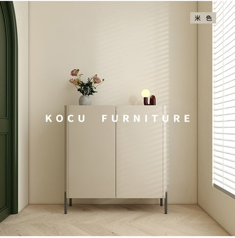 KOCU HOME LORETO Solid Wood Double Door Minimalist Shoecabinet from KOCU HOME