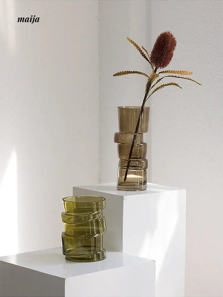 Stacked Glass Tinted Vase from maija