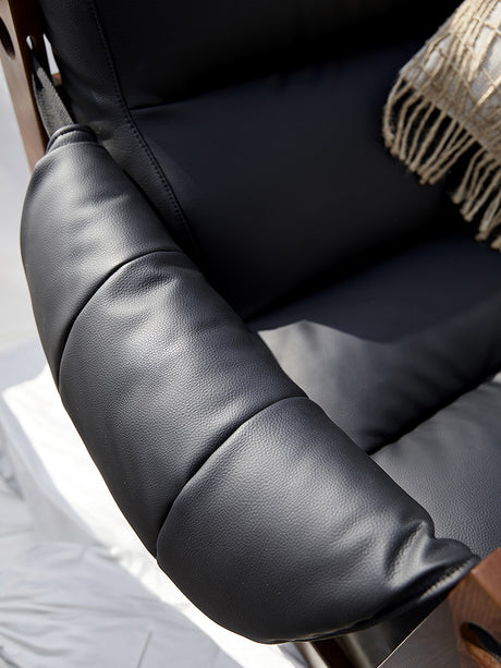 QUANMU Isolde Vintage Leather Lounge Chair from QUANMU
