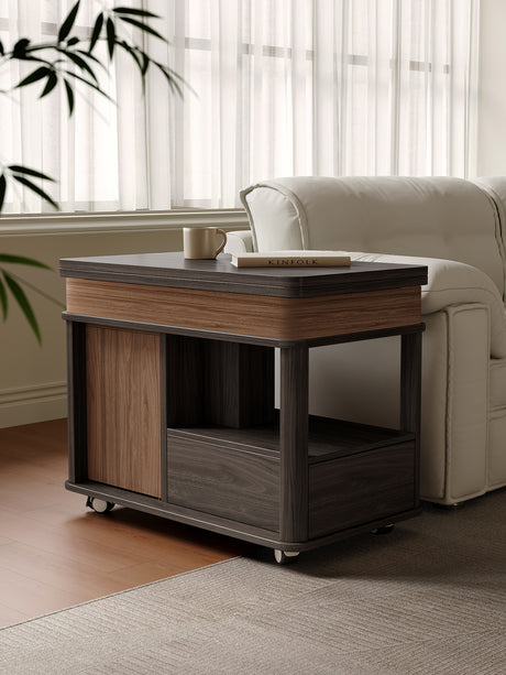QUANMU Marisol Versatile Movable Trolley Side Table from QUANMU
