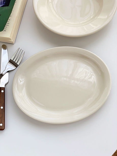 YASUKI Chenhao Minimalist INS Texture White Ceramic Bowl from YASUKI