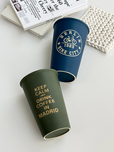 YASUKI Akira Elegant Matte Ceramic Coffee Grip Cup from YASUKI
