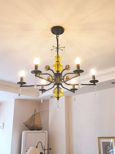 NANCY Symphony Nordic Retro Chandelier Living Room Lamp from NANCY