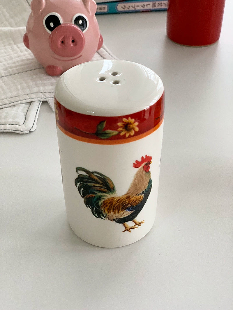 YASUKI Elowen Charming Hand-Painted Ceramic Seasoning Bottle from YASUKI