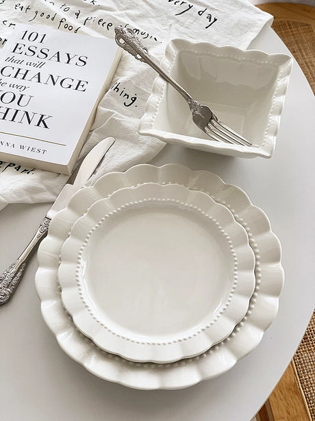 YASUKI Anabelle Elegant Pure White Ceramic Cookware Set from YASUKI