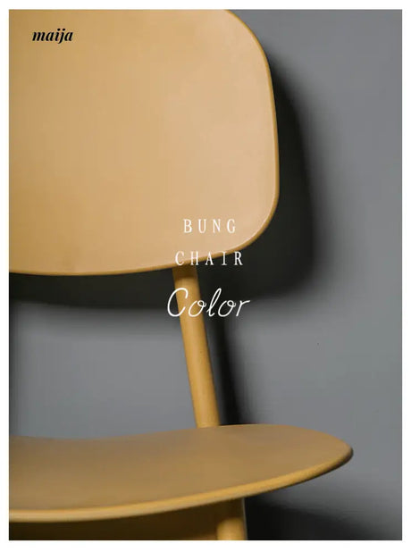 Solid Colour Plastic Dining Chair from MY