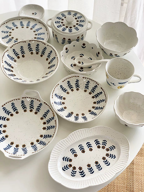 YASUKI Cedric Rustic Glaze Ceramic Bowl from YASUKI