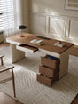 QUANMU Lorenzo Luxury Walnut Modern Workbench Desk from QUANMU