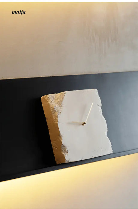 Square Marble Stone Clock from maija
