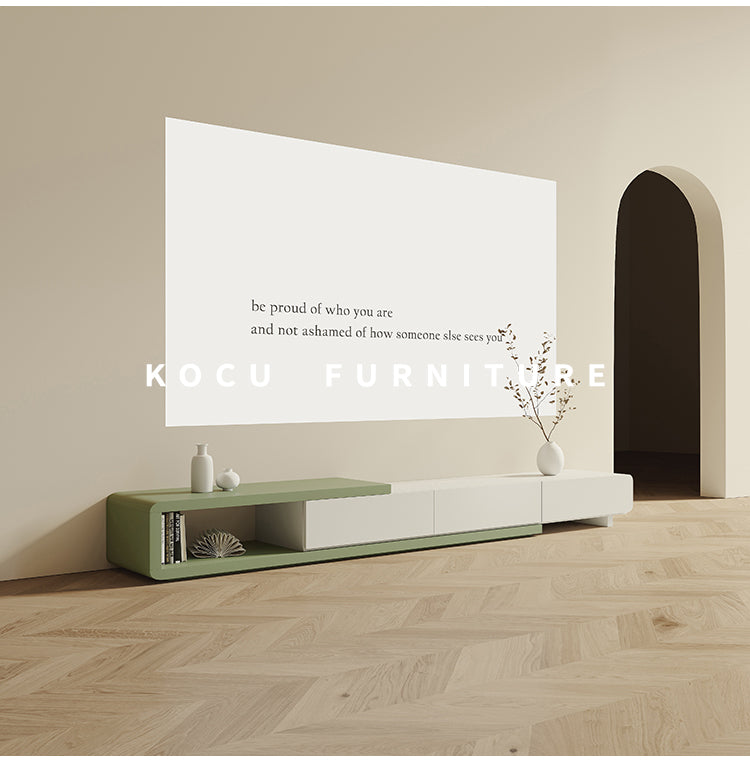 KOCU HOME Elowen Chic Solid Wood TV Cabinet from KOCU HOME