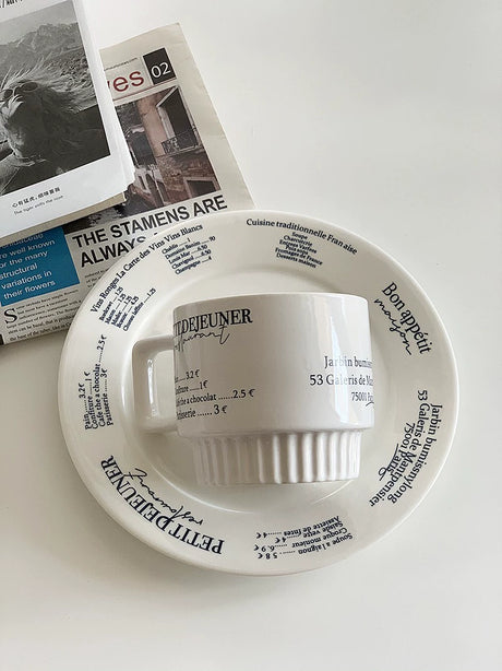 YASUKI Maximilian Retro-Inspired English Letter Cup from YASUKI