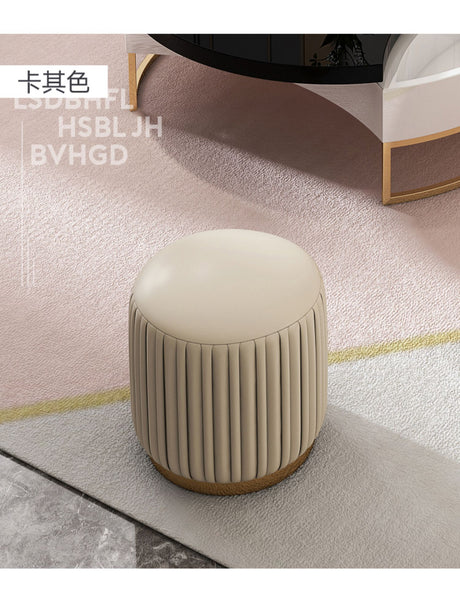 QUANMU Juniper Luxe Soft Leather Stool from QUANMU