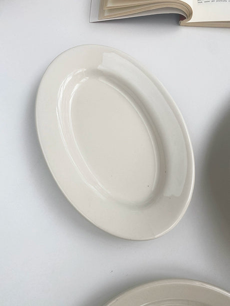 YASUKI Chenhao Minimalist INS Texture White Ceramic Bowl from YASUKI