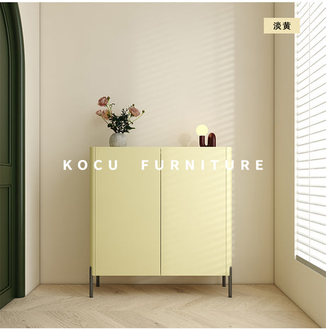 KOCU HOME LORETO Solid Wood Double Door Minimalist Shoecabinet from KOCU HOME