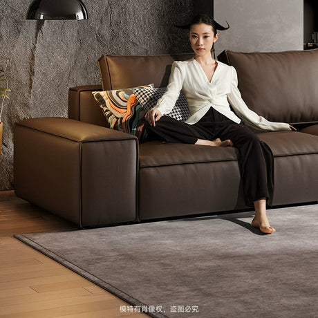 FASATI Leonardo Chic Minimalist Leather Sofa from FASATI