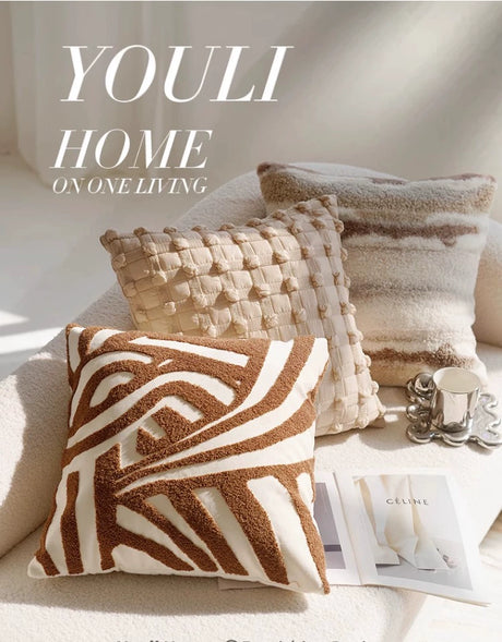 YOULI Marcellus Creamy Soft Retro Sofa Pillow Set from YOULI