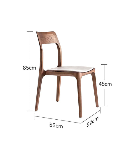 QUANMU Isadora Elegant Black Walnut Dining Chair from QUANMU
