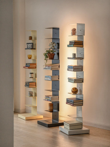 LAIMO Beatrix Stylish Artsy Corner Shelf - Living Room Furnishing from LAIMO
