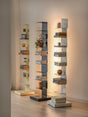 LAIMO Beatrix Stylish Artsy Corner Shelf - Living Room Furnishing from LAIMO
