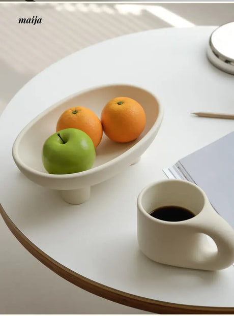 Three-Legged Ceramic Fruit Bowl from maija