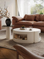QUANMU Elowen Elegant Luxury Round Coffee Table from QUANMU