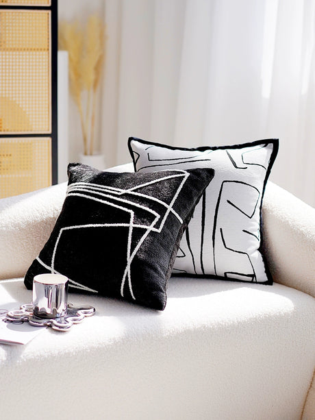 YOULI Theodore Elegant Black Pillowcase Sofa Set from YOULI