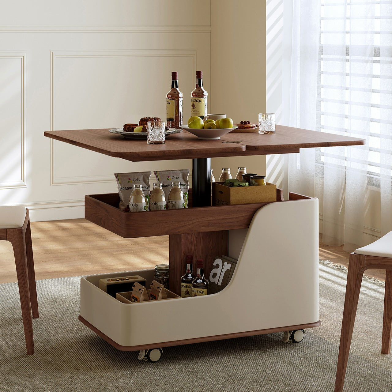 QUANMU Isadora Compact Modern Folding Coffee Table from QUANMU