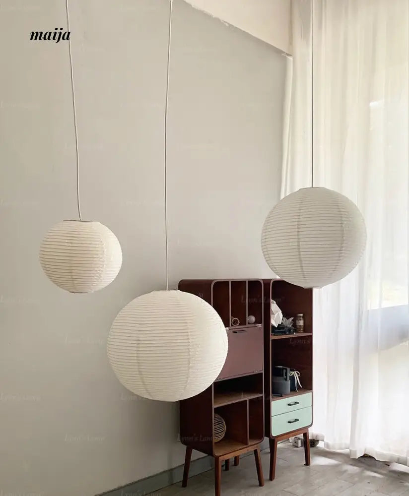 Wind Japanese Paper Lampshade from Lynn's Lamp