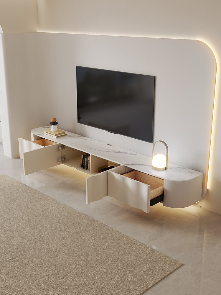QUANMU Elowen Modern Light Luxury Wall-Mounted TV Cabinet. from QUANMU