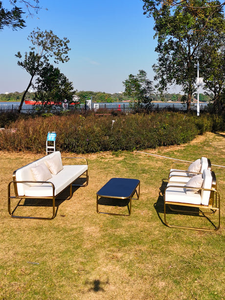 DIME GARDEN Marisol Modern Rainproof Outdoor Sofa Chair from DIME GARDEN