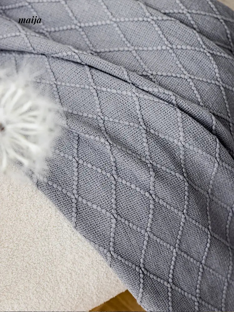 Rhombus Tassel Throws from hellolife