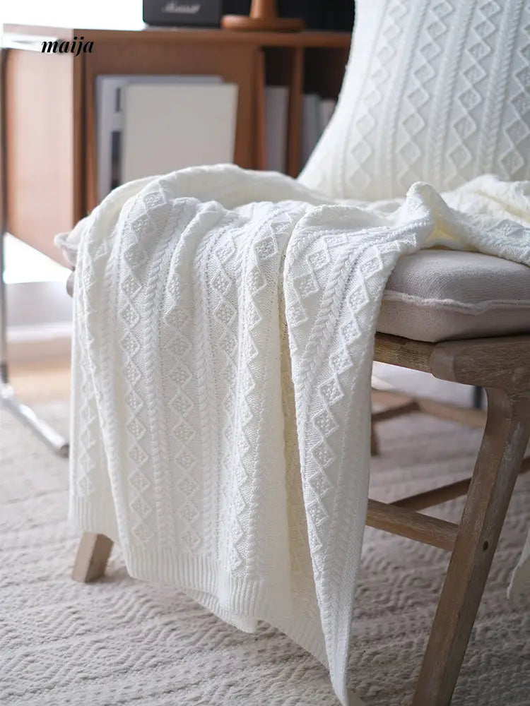 Rib Knit Throw & Cushion from maija